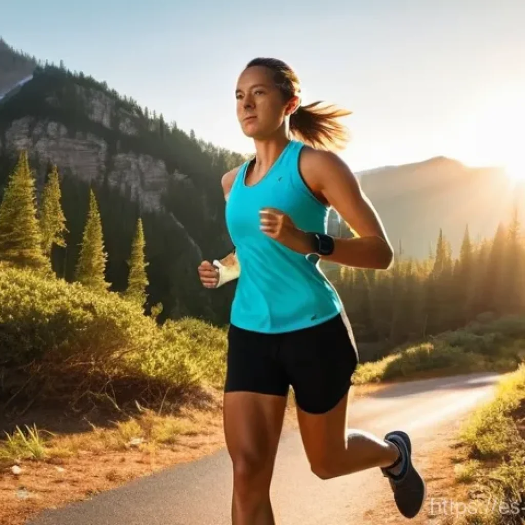 스마트워치 운동 모니터링 기능 비교 - **Prompt 1: High-Intensity Outdoor Training with Smartwatch Data Visualization**
"A diverse youn...