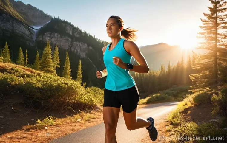 스마트워치 운동 모니터링 기능 비교 - **Prompt 1: High-Intensity Outdoor Training with Smartwatch Data Visualization**
"A diverse youn...