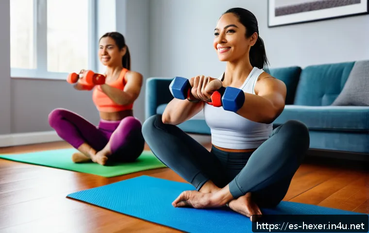 팔 근력 강화를 위한 덤벨 동작 관련 이미지 2